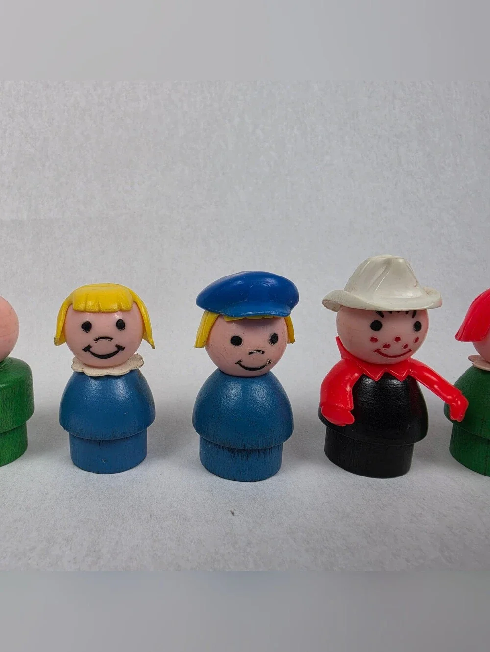 Vintage Fisher Price Little People Wooden Figurines